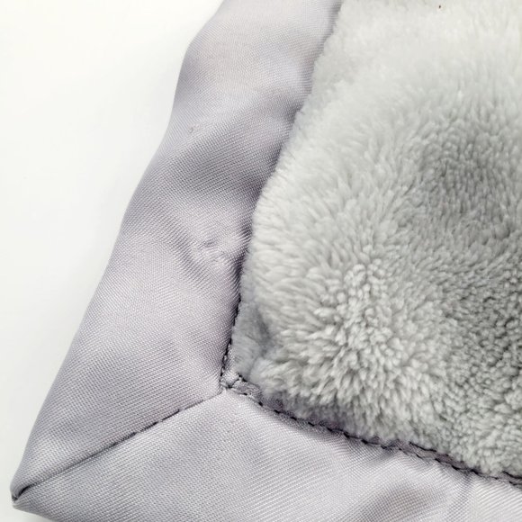 Carter's Gray Elephant Lovey Baby Security Blanket Plush Satin Edge 14" x 14" - Picture 12 of 12
